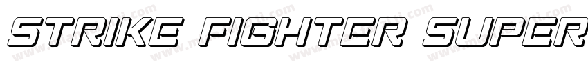 Strike Fighter Super-Italic字体转换